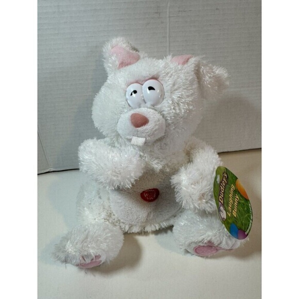 NEW Dudley's Laughing & Singing Easter Bunny Plush Stuffed Animal RARE 2007